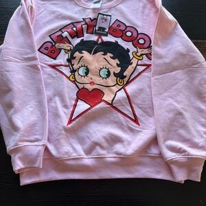 Freeze Pink Betty Boop Sweatshirt